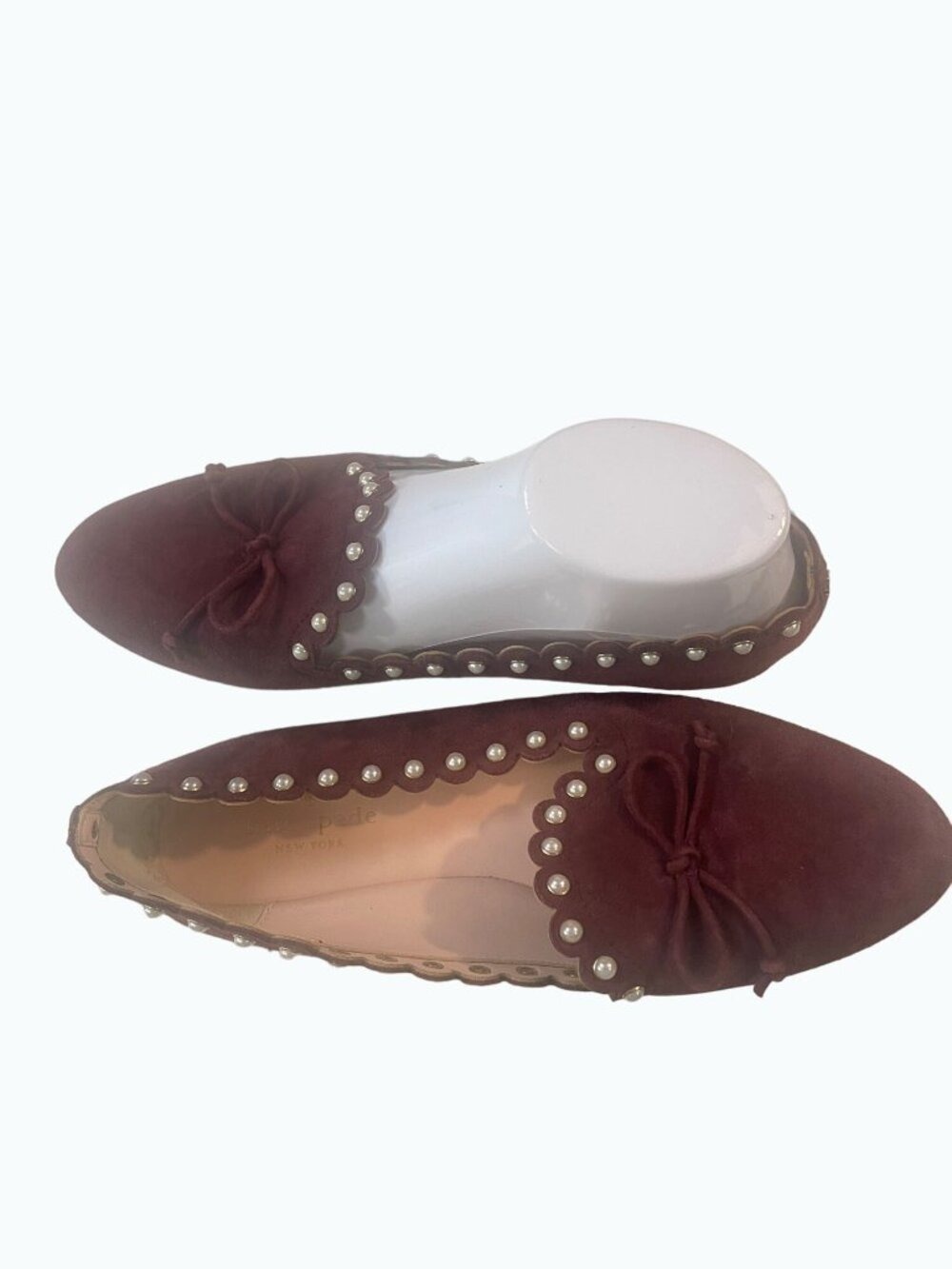 Kate Spade New York Salford Faux Pearl Accents Loafers Size 8M - Picture 4 of 7